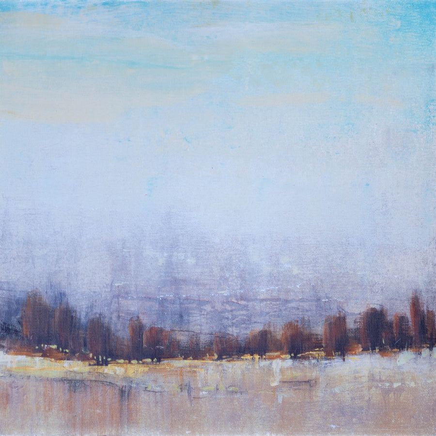 Art - Brown Trees on Horizon Blue Sky Medium 30" X 30" CLEARED