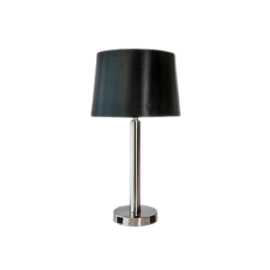 Table Lamp - Brushed Chrome Cylinder