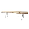 Bench - Raw Plank w/ Hairpin Legs - 17x72