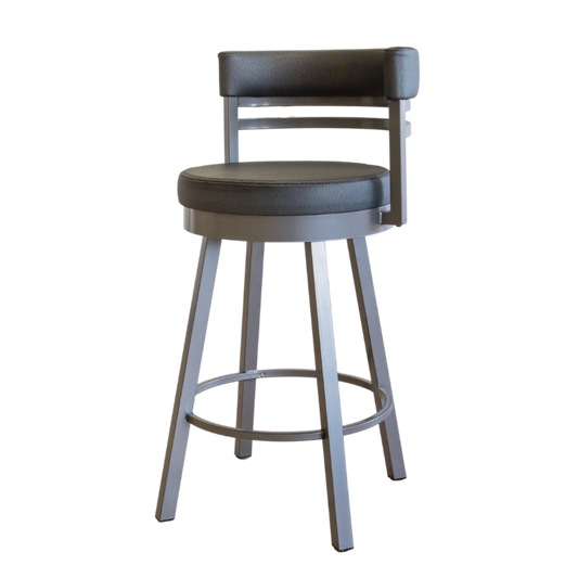 Counter Stool - Ronny Swivel Grey Round