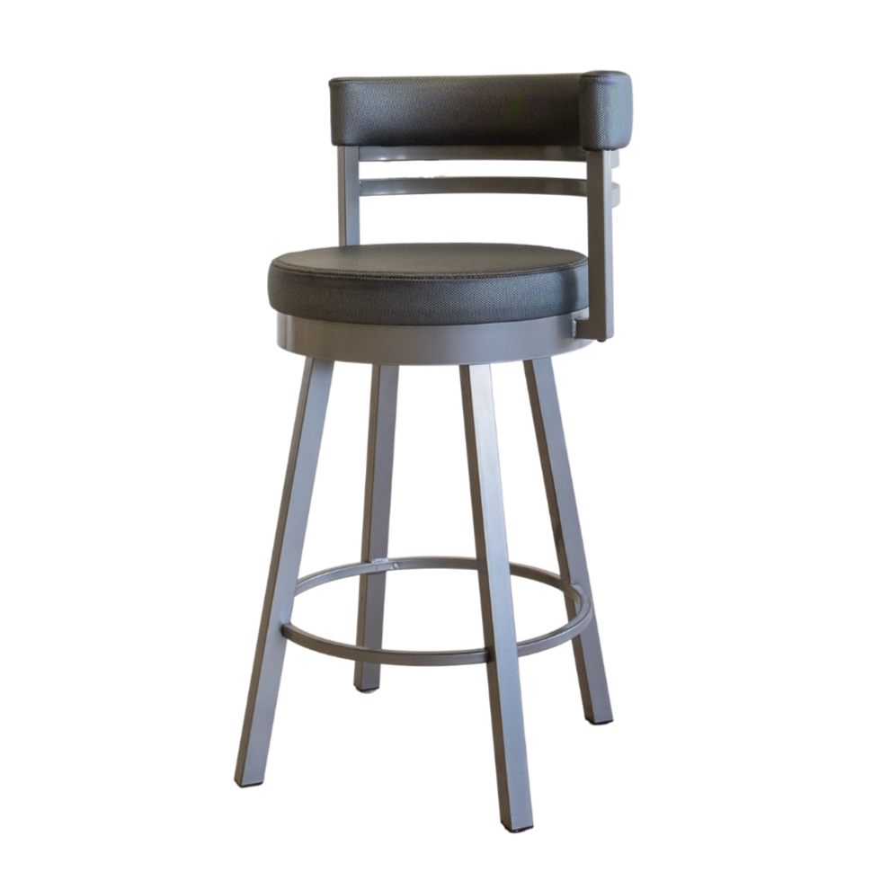 Counter Stool - Ronny Swivel Grey Round