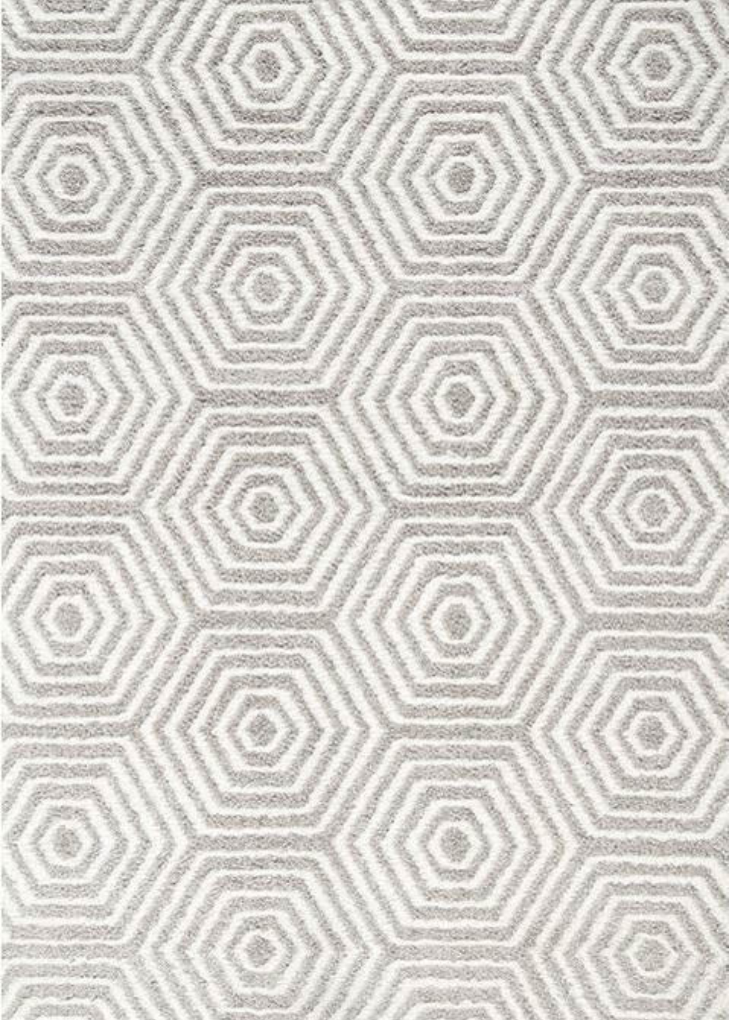 Geometric Cream & Grey Rug