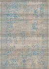 Rug - 8x11 Parlour Persian Blue and Taupe