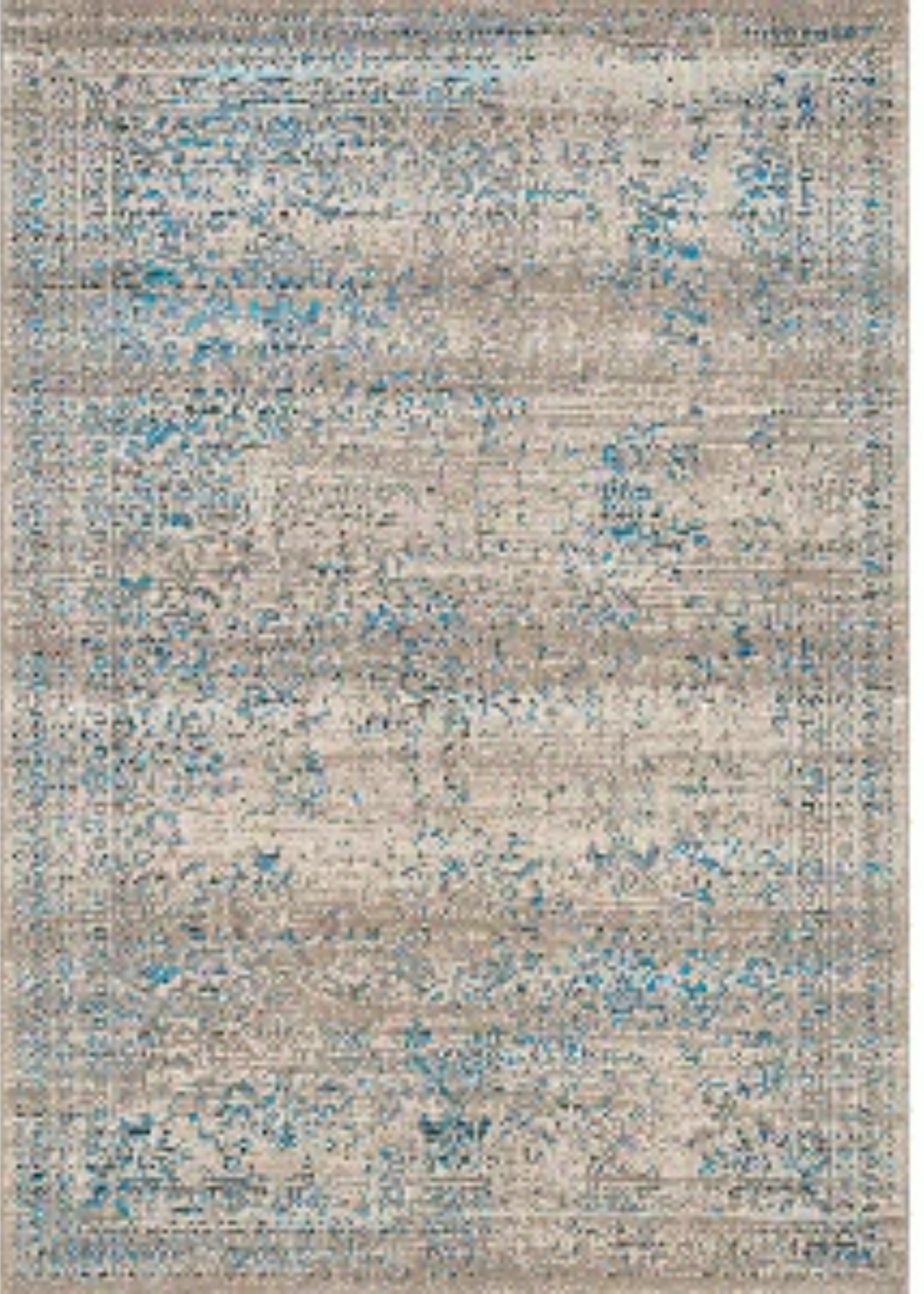 Persian Blue and Taupe Parlour Rug