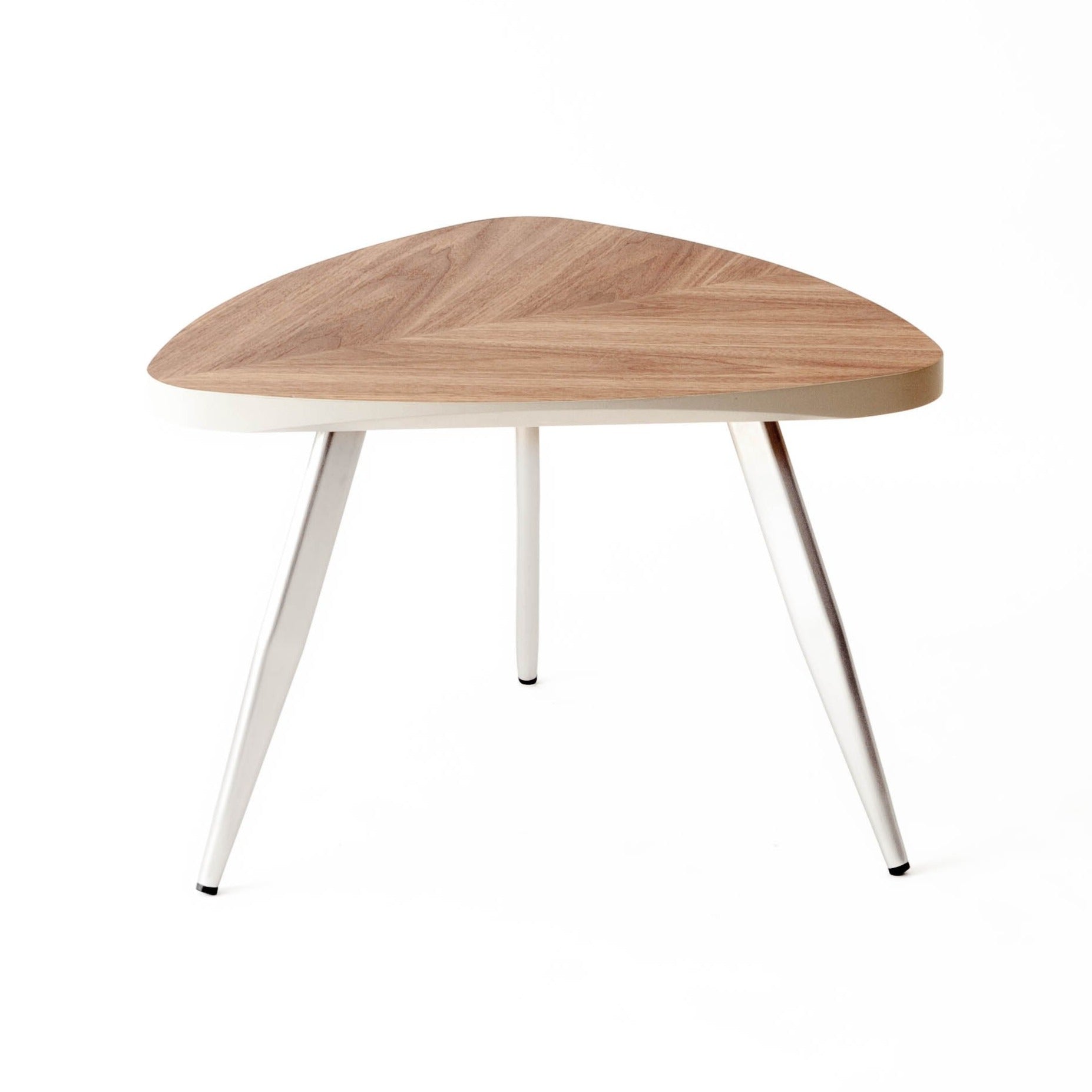 End Table - Walnut Triangle Tall