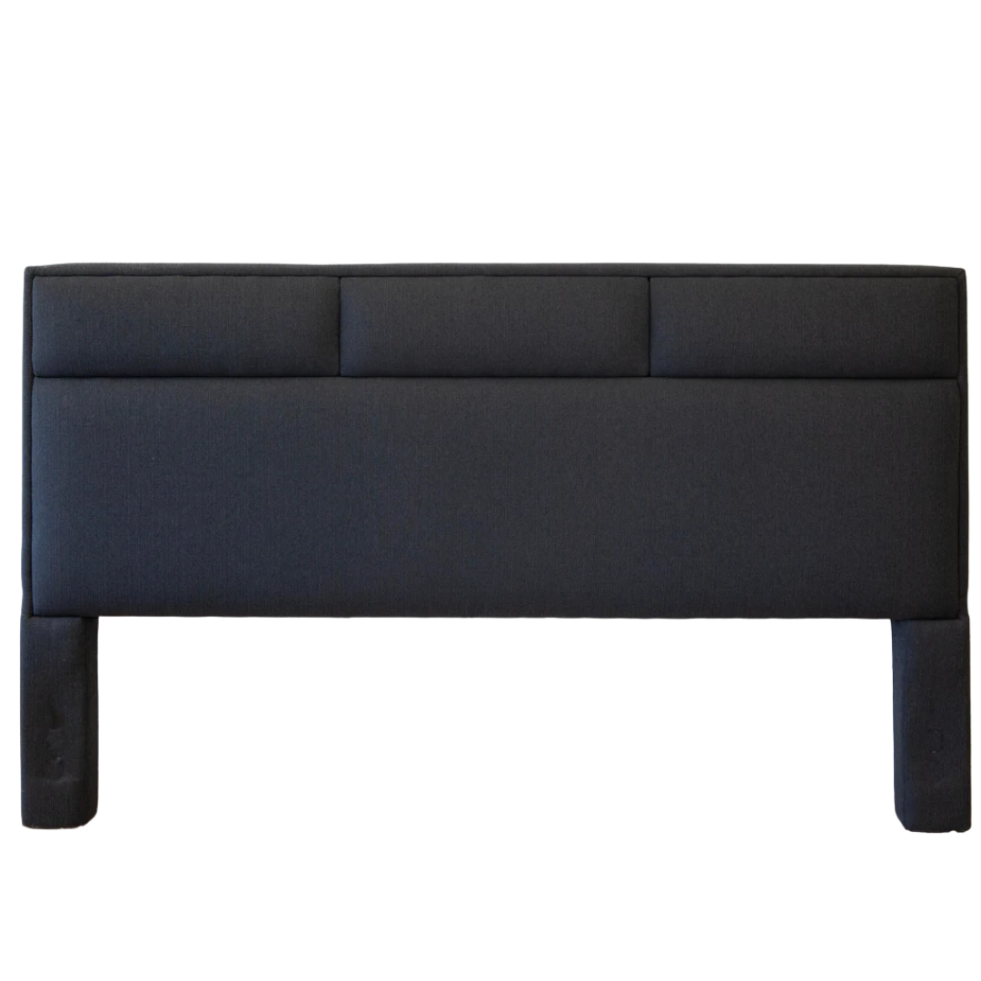 Headboard - King Stallion Black 3 Tuft Section