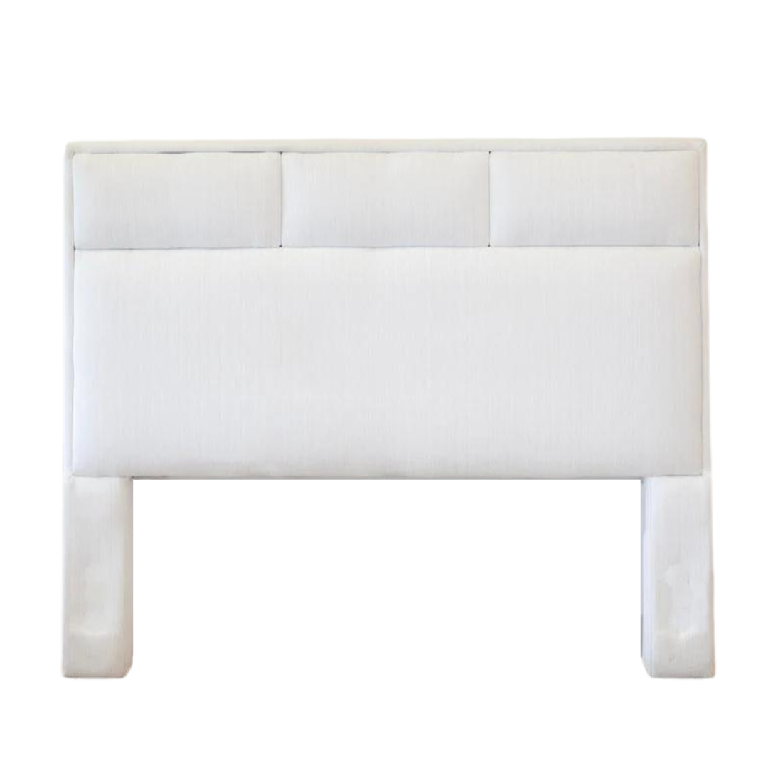 Headboard - Double White 3 Tuft Section