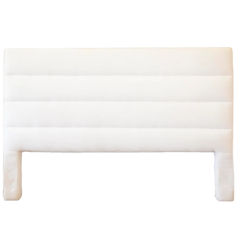 Headboard - King Cream 4 Horizontal Sections