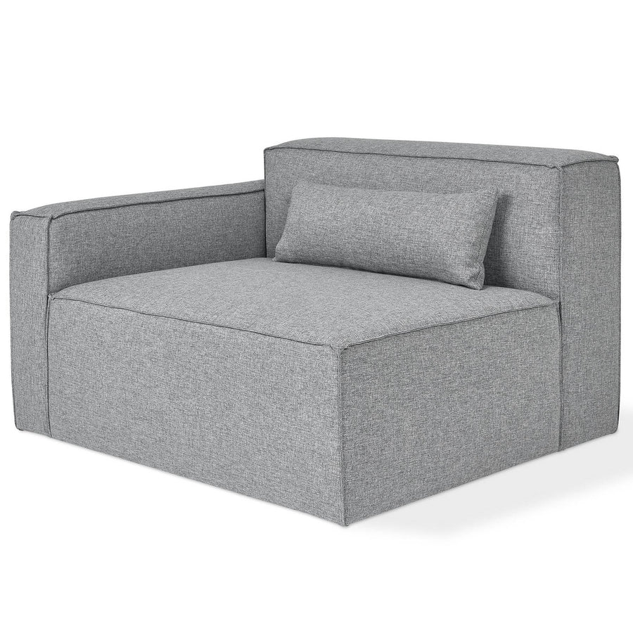 Sectional - Grey Mix Left Arm Parliament Stone - 44.5"*