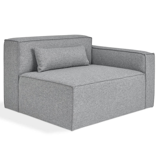 Sectional - Mix Right Arm Parliament Stone - 44.5"*