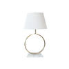 Table Lamp - Gold Ring w/ Marble Base