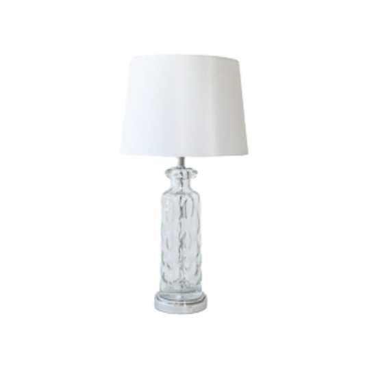 Table Lamp - Textured Clear Glass