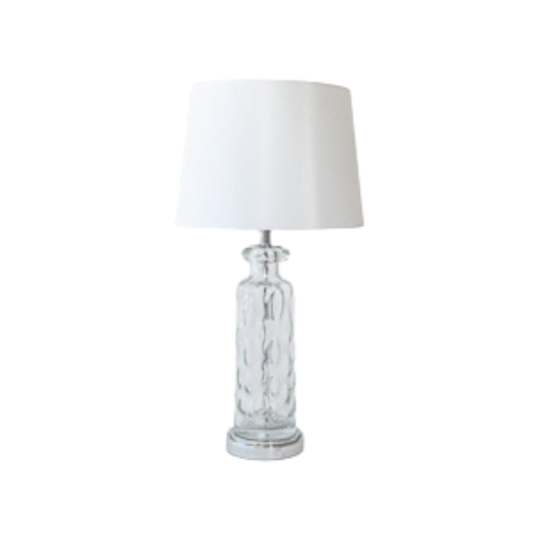 Table Lamp - Textured Clear Glass