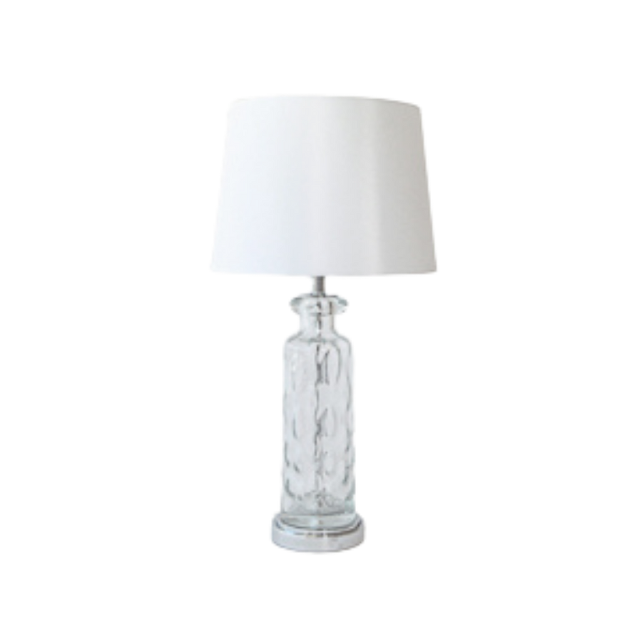 Table Lamp - Textured Clear Glass