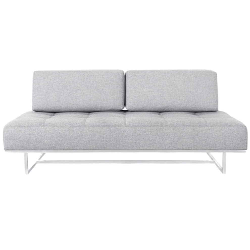 Sofa - James Sleeper Lounge Parliament Stone Light Grey - 76"