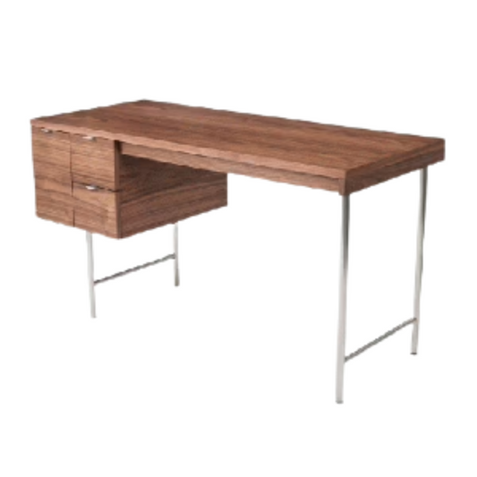 Desk - Conrad Walnut Metal Legs - 48''