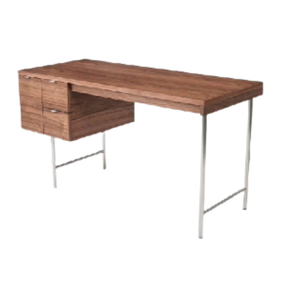 Desk - Conrad Walnut Metal Legs - 48''