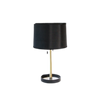 Table Lamp - Round Black Base Gold Stem