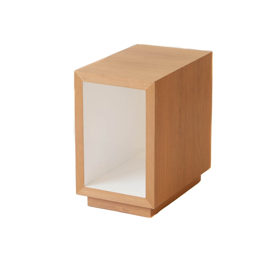 End Table - Cube Walnut Hollow w/ White Middle