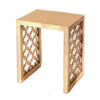 End Table - Nesting Gold Lattice Sides Small