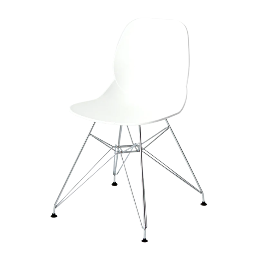 Office Chair - Eiffel White w/ Crease
