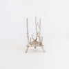 Candle Holder - Small Metal Branches w/ Glass Cylinder