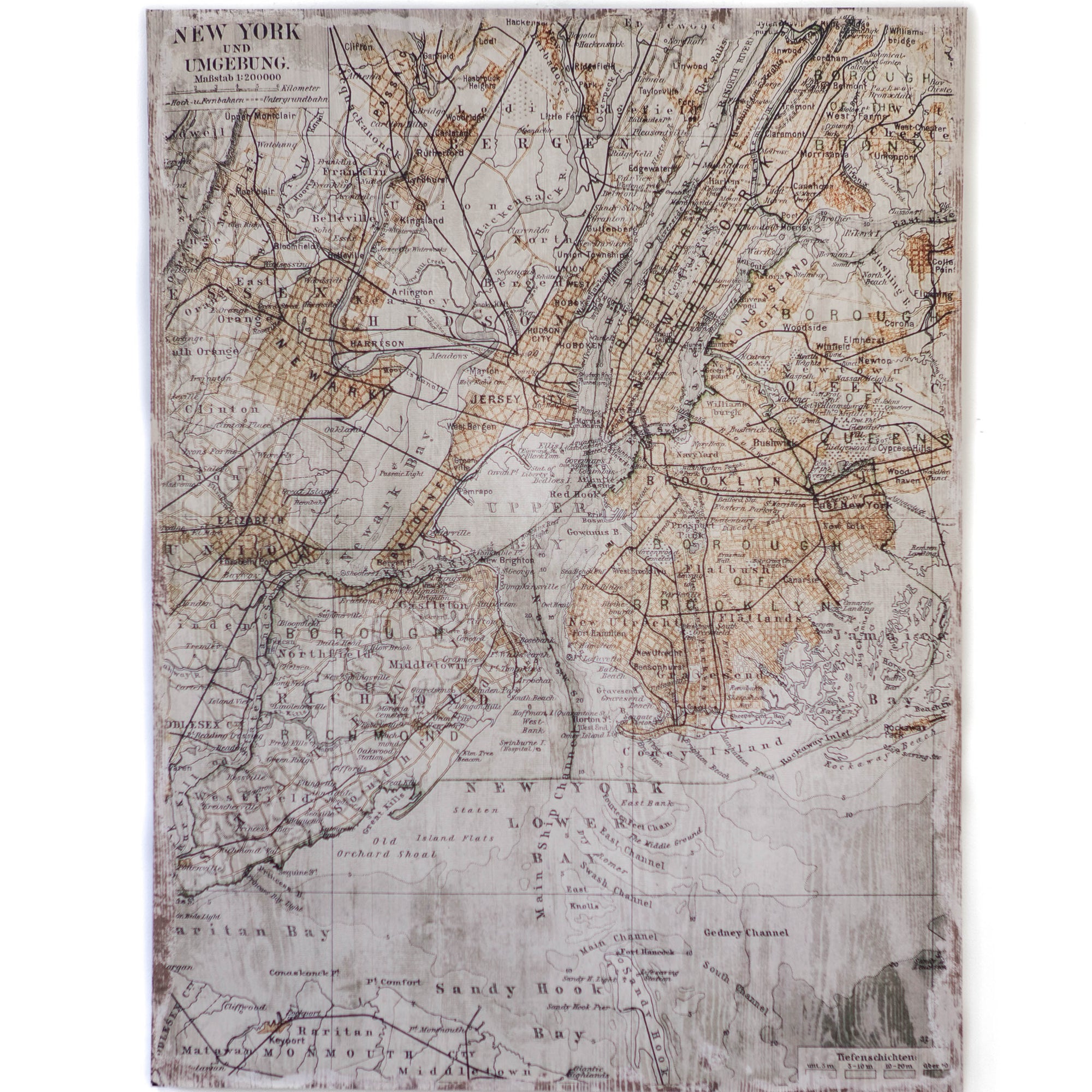 Art - Vintage Map Small - Small - CLEARED 24" X 32"