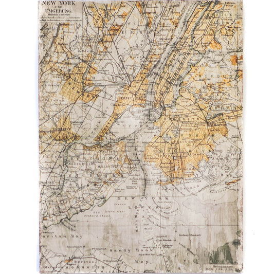 Art - Vintage Map Large Medium 34" X 41" CLEARED