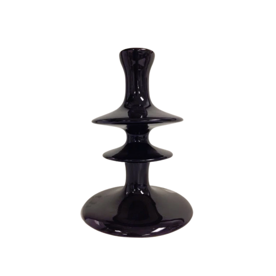 Candle Holder - Black Trumpet