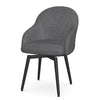 Office Chair - Swivel Grey w/ Black Legs