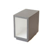 End Table - Cube Grey Wash Hollow w/ White Middle