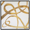 Art - Bright Golden Swirls Medium 28" X 28" CLEARED
