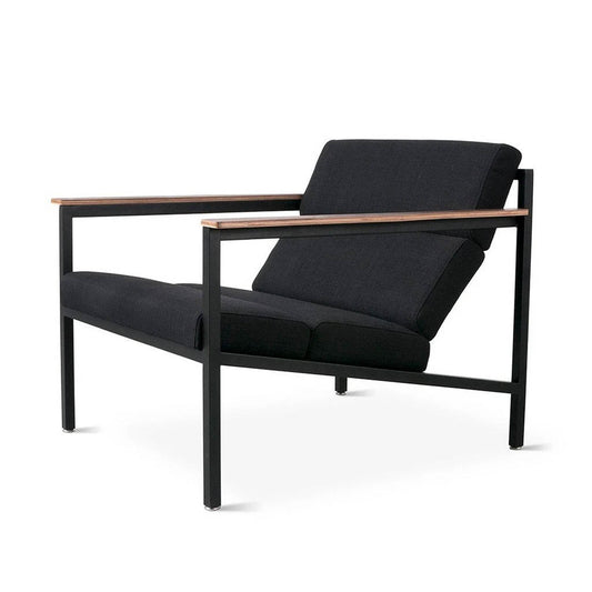 Accent Chair - Halifax Black Powder Coat Laurentian Onyx