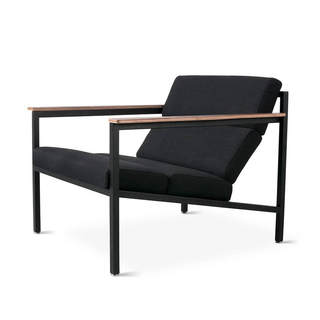 Accent Chair - Halifax Black Powder Coat Laurentian Onyx