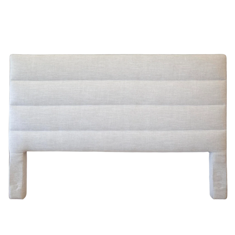 Headboard - King Adelaide 4 Horizontal Sections Warm Grey
