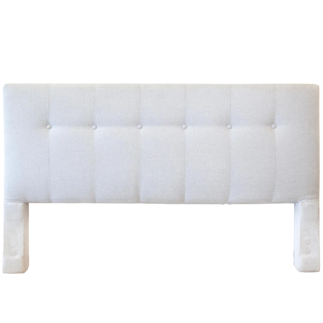 Headboard - King Lyon 6 Buttons Silver Grey