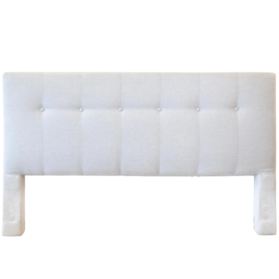 Headboard - King Lyon 6 Buttons Silver Grey