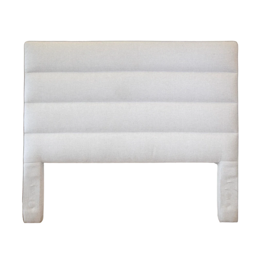 Headboard - Queen Adelaide 4 Horizontal Sections Silver Grey