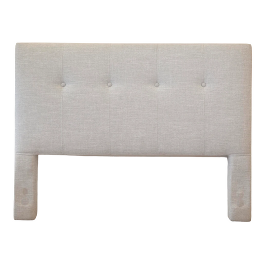 Headboard - Queen Lyon 4 Buttons Warm Grey