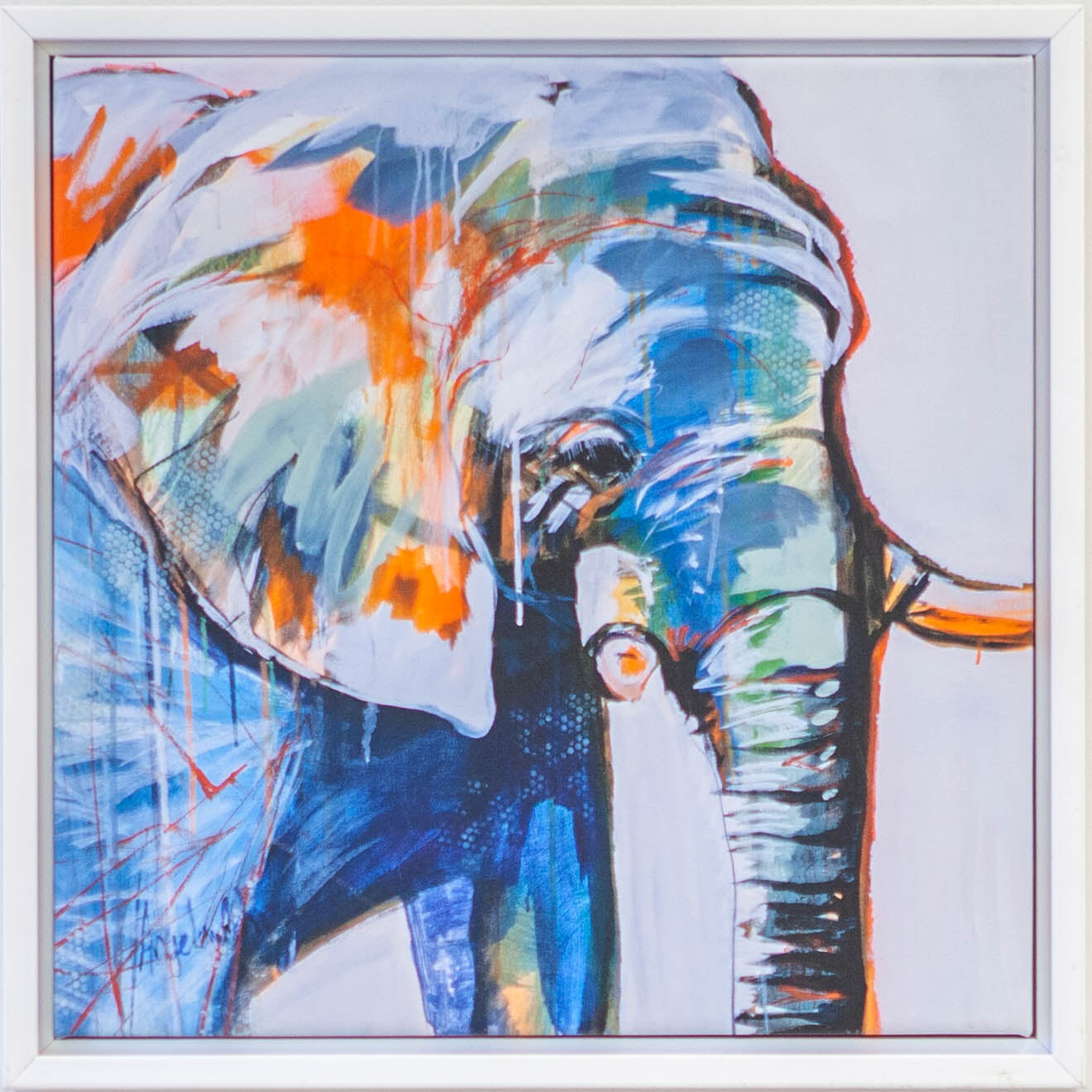 Art - Mr. Silver Hair - Small - CLEARED 18" X 18"