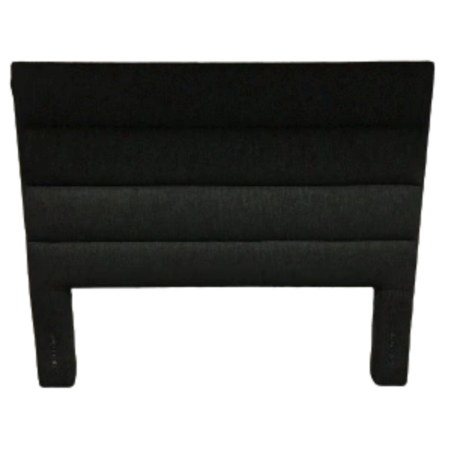 Headboard - Queen 4 Horizontal Sections Charcoal Grey