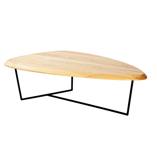 Hull Natural Ash Coffee Table w/ Black Legs