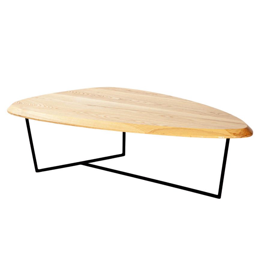 Hull Natural Ash Coffee Table w/ Black Legs