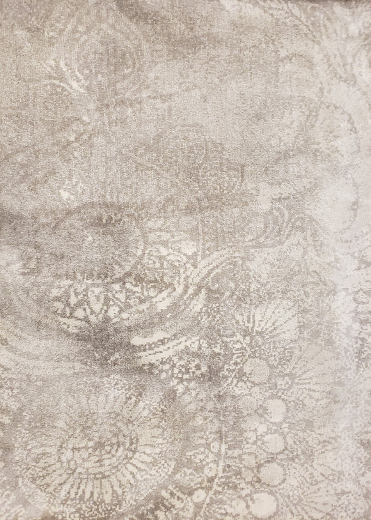 Cream & Grey Patterned Rug