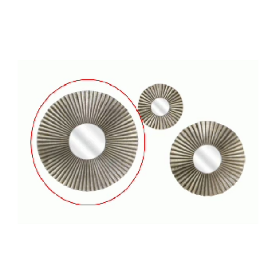 Wall Art - Large Gold Round Sun