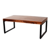 Coffee Table - Rectangle Wood Top Black Legs