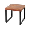 End Table - Square Wood Top Black Legs