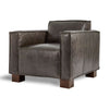 Accent Chair - Cabot Leather Grey