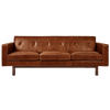 Sofa - Embassy Leather Brown 84"