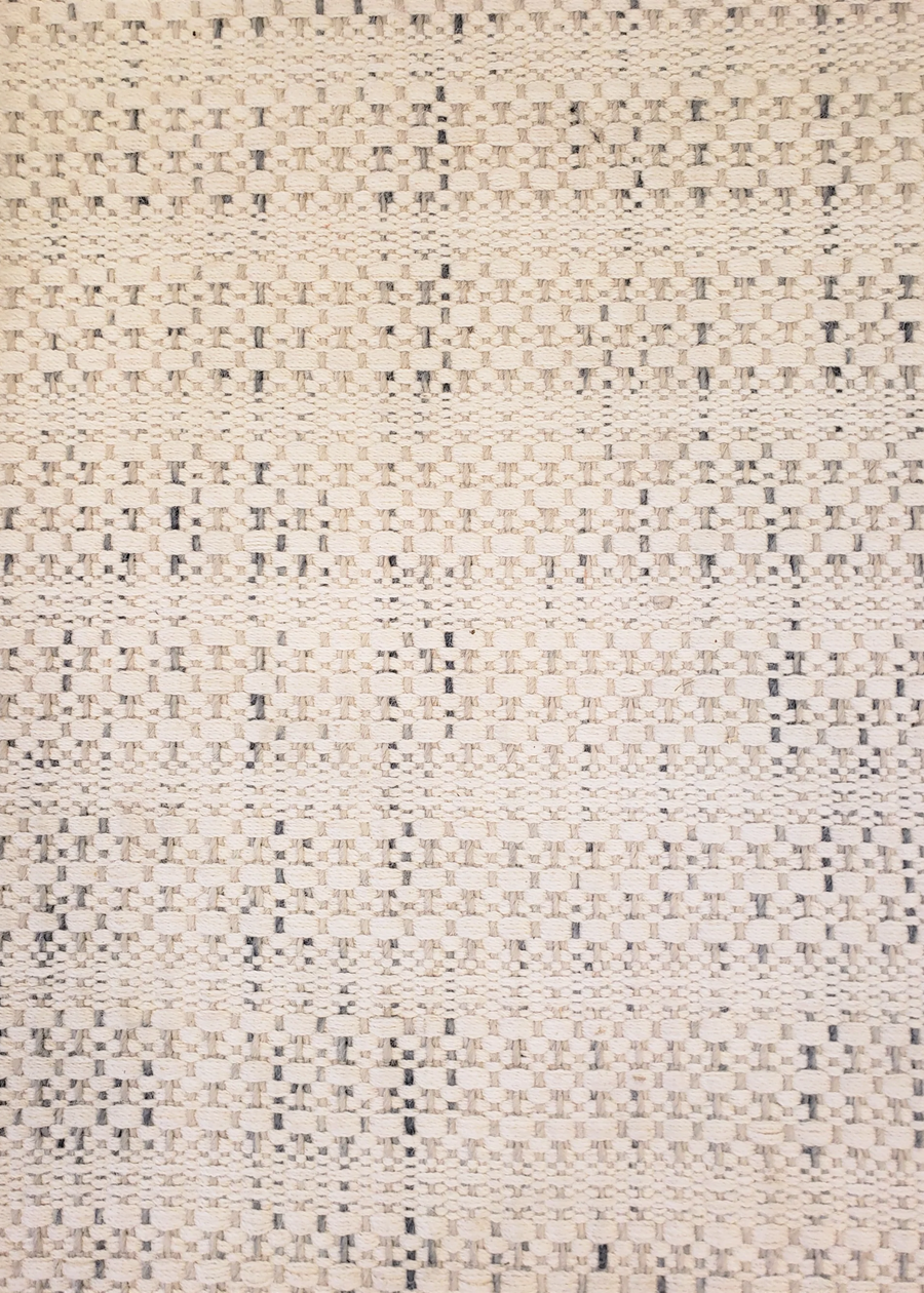 Ivory Woven Rug with Grey from Nepal